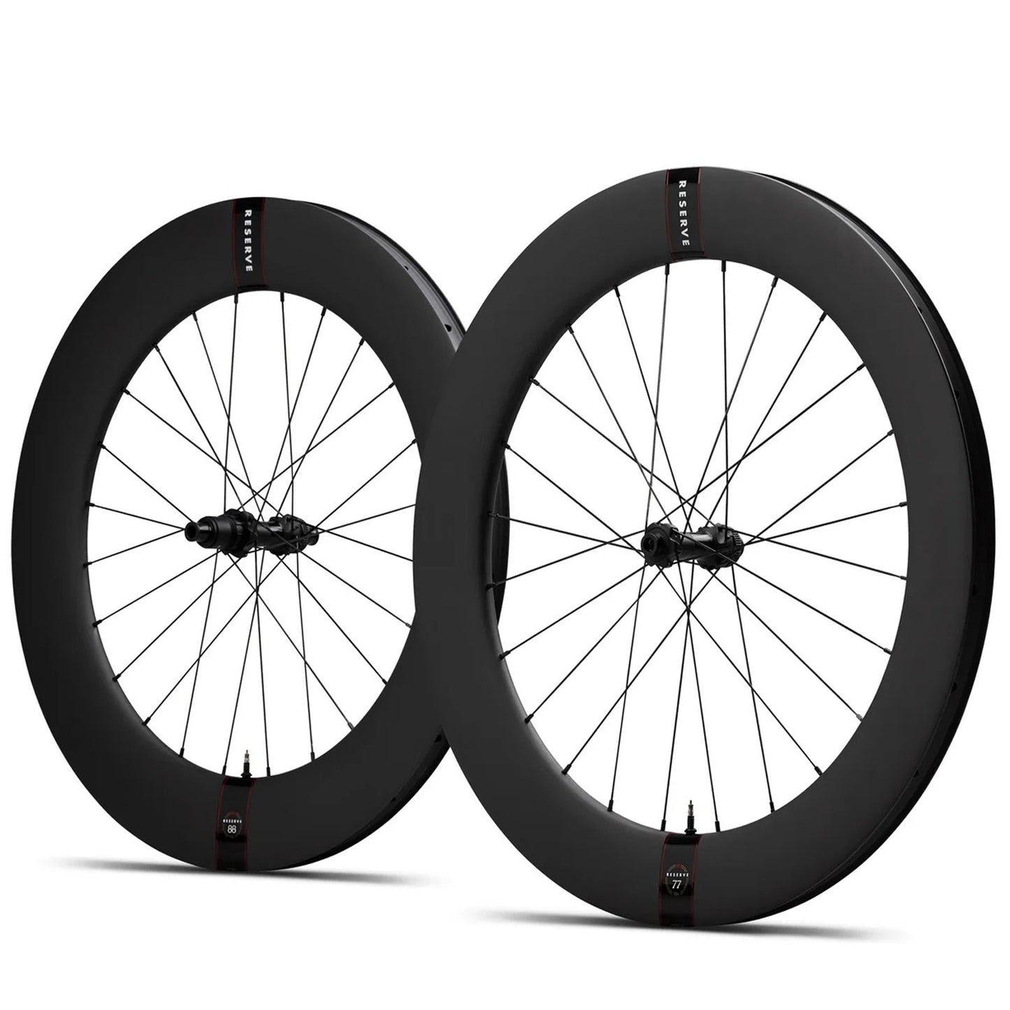 Reserve 77|88 Turbulent Aero – Ruedas de ciclismo y triatlón de carbono Perfil 77/88 maza DT Swiss 240, Freno disco