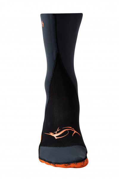 Calcetines de Neopreno Negro/Naranjo