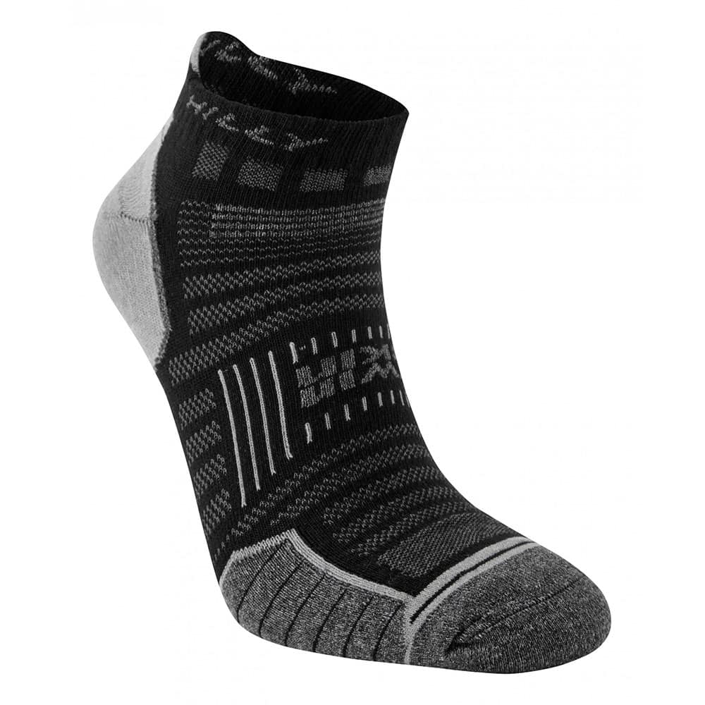 HILLY Twin Skin Socklet – Calcetines de running invisibles de doble capa para hombre