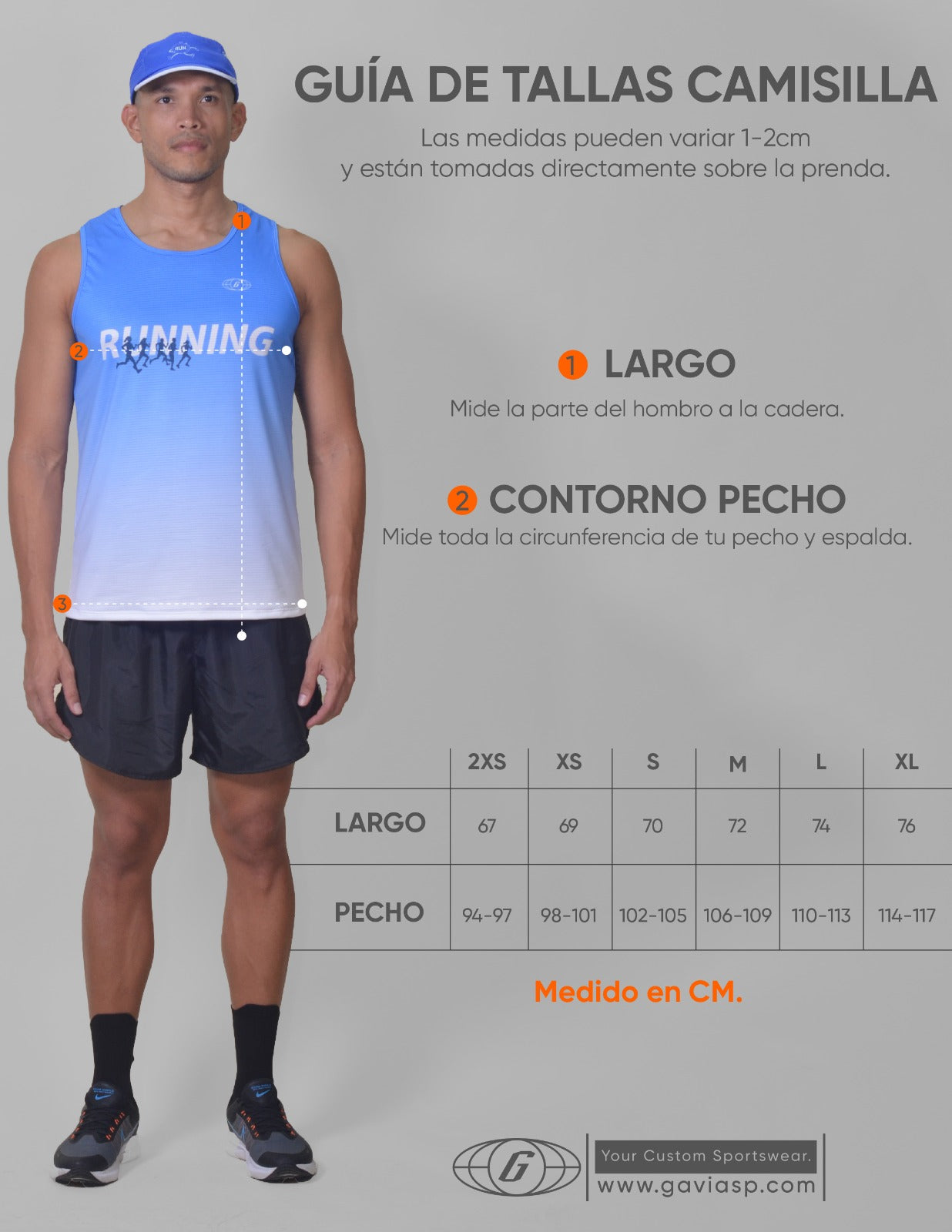 Polera Running Fresh Gavia - Camiseta de correr sin mangas. Hombre