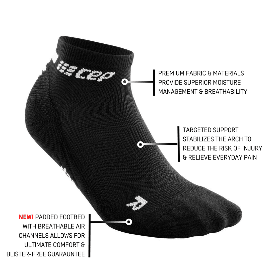 CEP The Run Low Cut 4.0 – Calcetines de compresión de caña baja para hombre (3 colores)