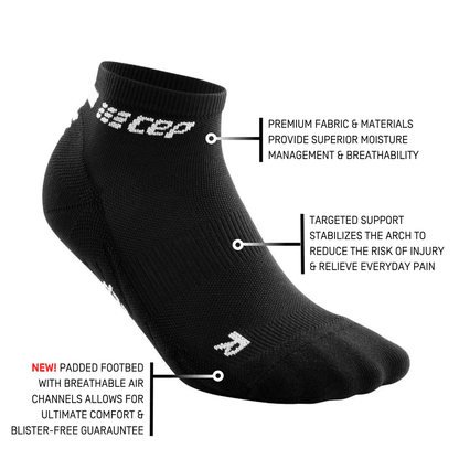 CEP The Run Low Cut 4.0 – Calcetines de compresión de caña baja para hombre (3 colores)