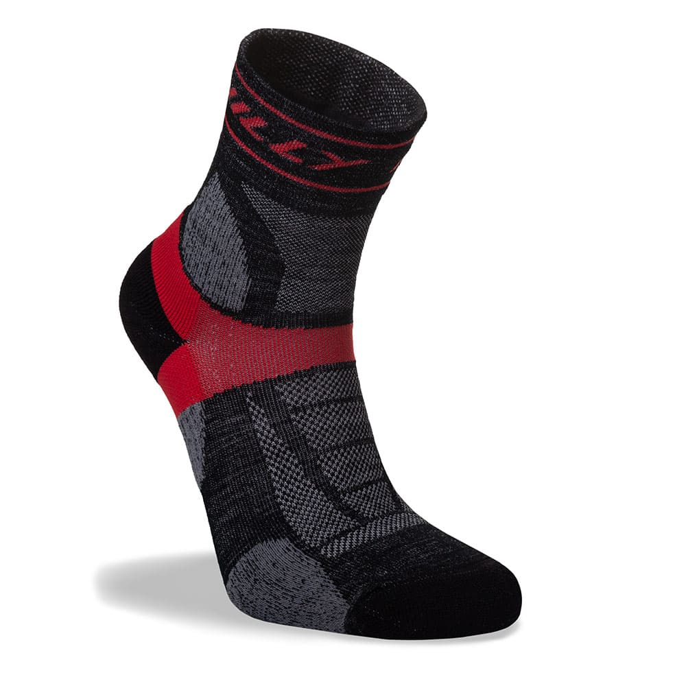 HILLY Trail Anklet Med – Calcetines tobilleros de trail running con lana merino y amortiguación media