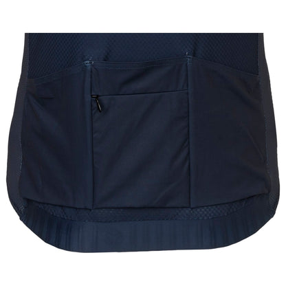 Tricota AGU Six6 High Summer IV azul detalle cuello y cremallera
