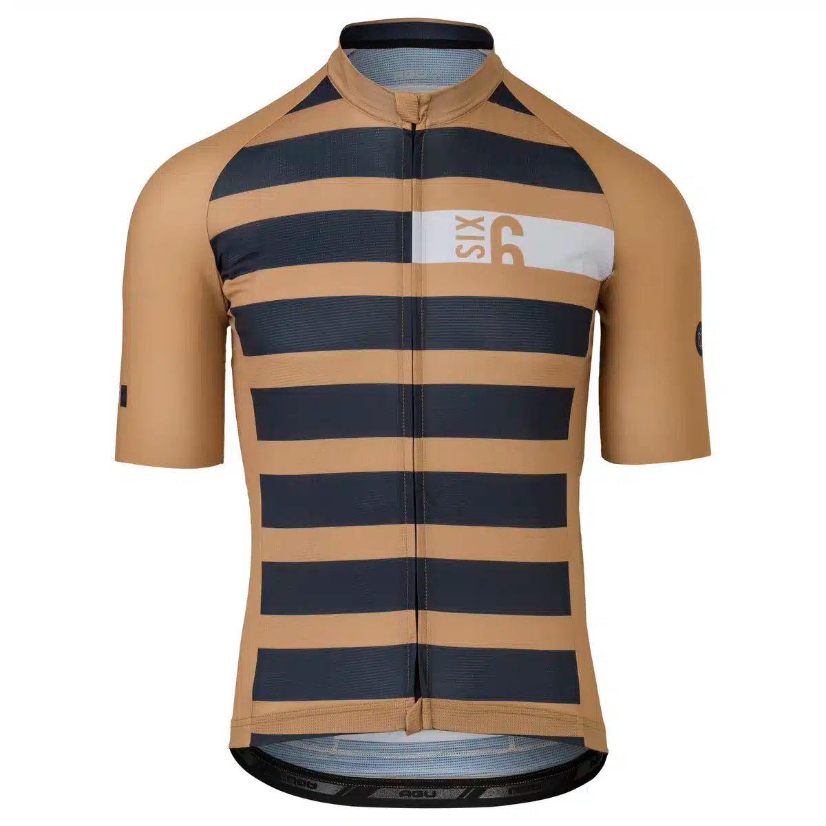 Tricota ciclismo hombre AGU Six6 Classic Toffee Blue vista frontal
