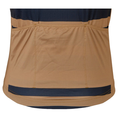 Tricota AGU Six6 Classic Toffee Blue detalle cuello y cremallera