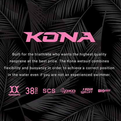 ZOOT KONA WETSUIT PINK FLORA - Traje de Natación Neopreno Mujer