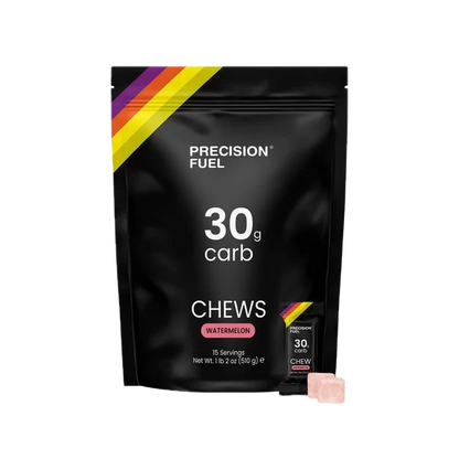 Precision Fuel PF 30 Chew - 15 Sobres de Gomitas energéticas con Carbohidratos (Sabor Watermelon)