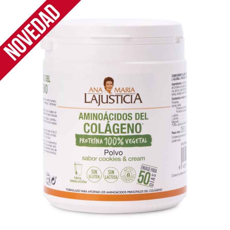 Ana Maria Lajusticia AMINOÁCIDOS DEL COLÁGENO (350 gramos) - Polvo. Sabor cookies and cream