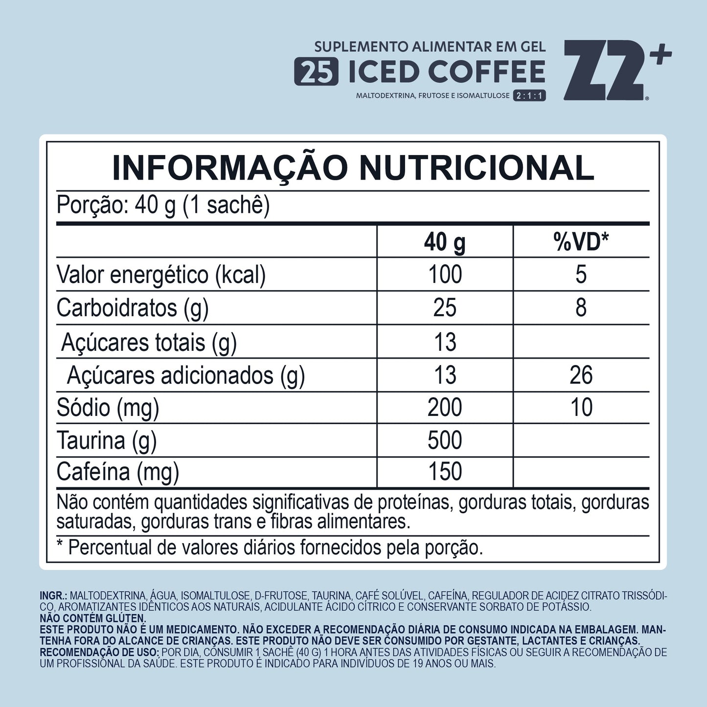 Energy Gel Z2+ Iced Coffee