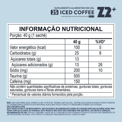 Pack 10un. Energy Gel Z2+ Iced Coffee