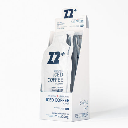 Energy Gel Z2+ Iced Coffee Con Cafeina - Pack: Caja de 5 geles de 40g