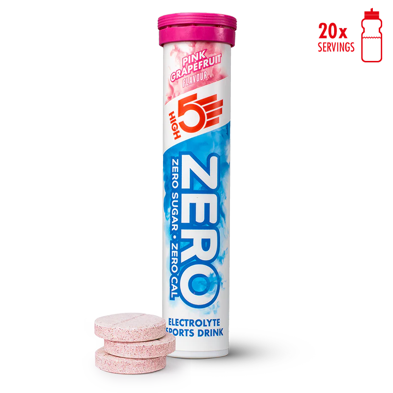 Pack Maratón 1: Geles Líquidos High5 Aqua + Electrolitos + Botella para tomar en carrera