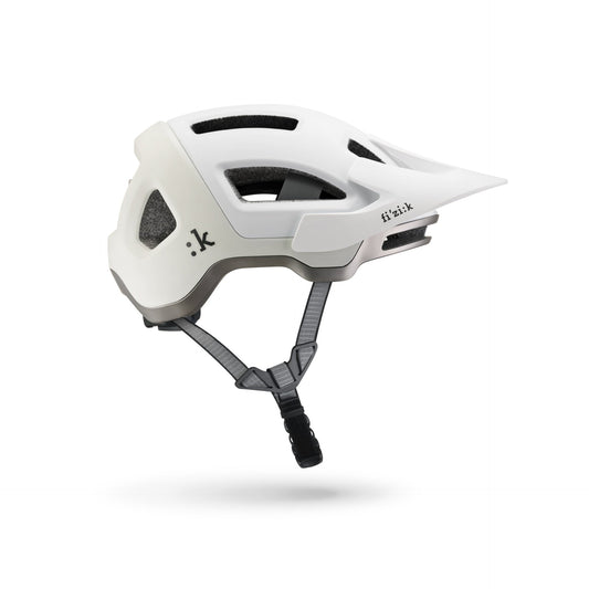 Fizik Kassis - Casco de ciclismo de montaña MTB con Luz roja incluida (Blanco)