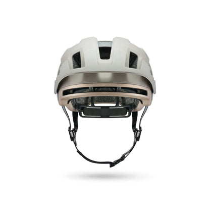 Fizik Kassis - Casco de ciclismo de montaña MTB con Luz roja incluida (Gris Mud-Sand)