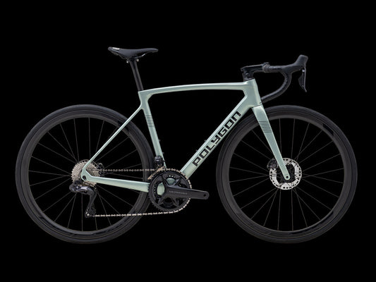 Polygon Strattos Carbon S8X - Bicicleta Ruta Escalada Ultegra Di2 12V (Verde)