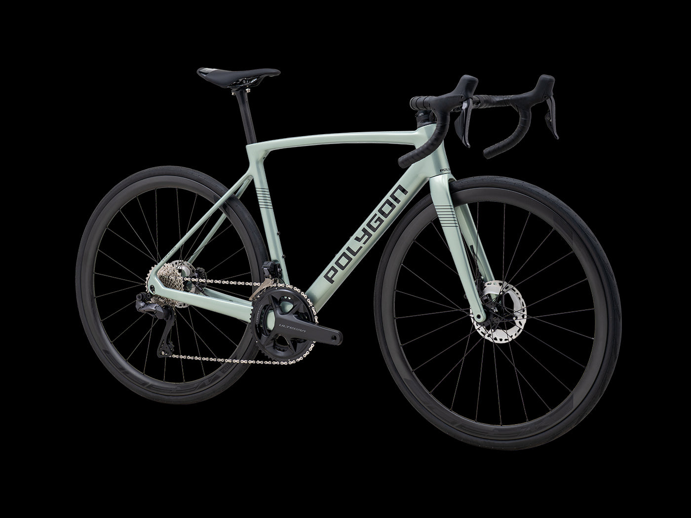 Polygon Strattos Carbon S8X - Bicicleta Ruta Escalada Ultegra Di2 12V (Verde)