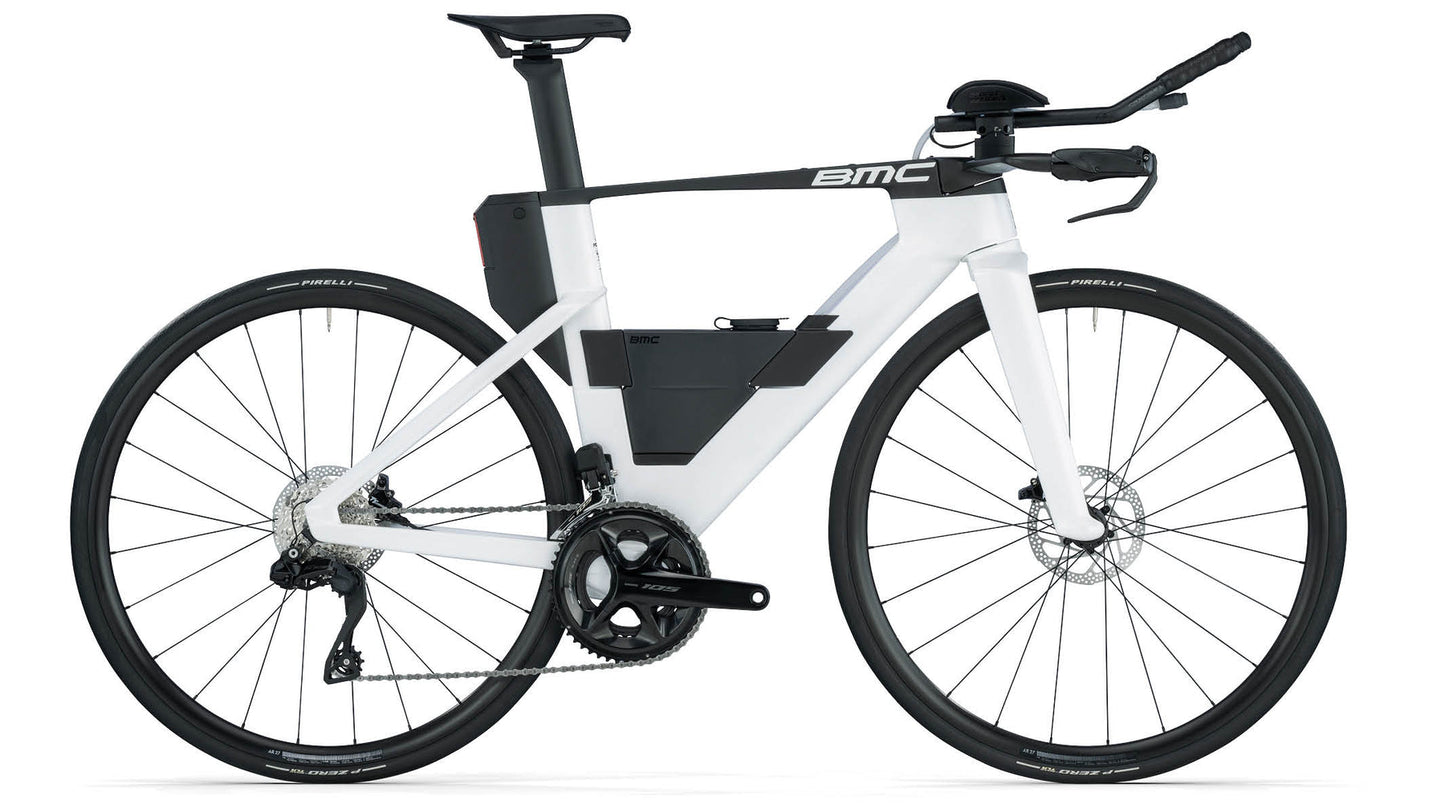 BMC Speedmachine 01 Four - Bicicleta Aerodinámica de Triatlón TT Crono. (Blanca 105 Di2)
