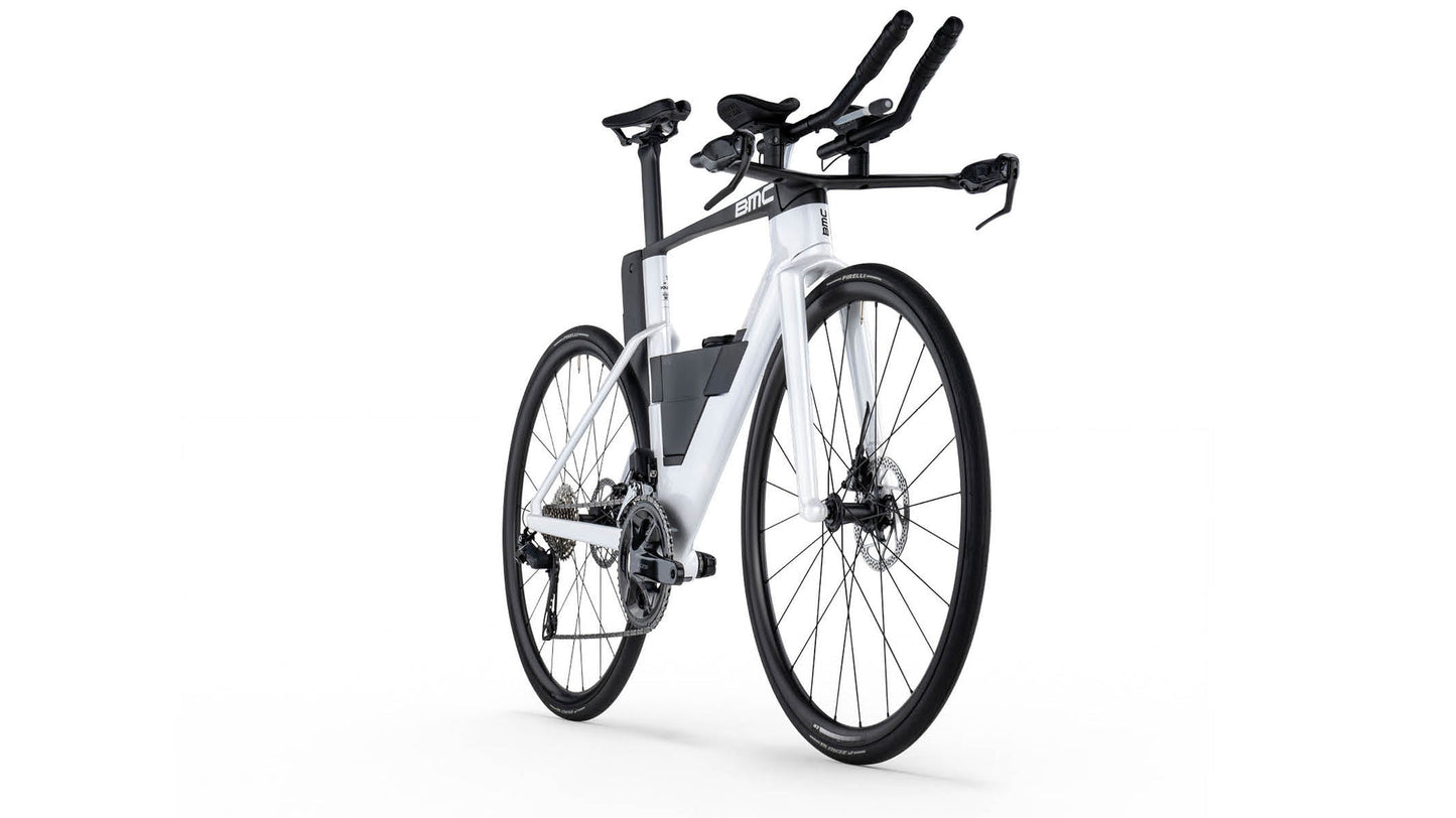 BMC Speedmachine 01 Four - Bicicleta Aerodinámica de Triatlón TT Crono. (Blanca 105 Di2)
