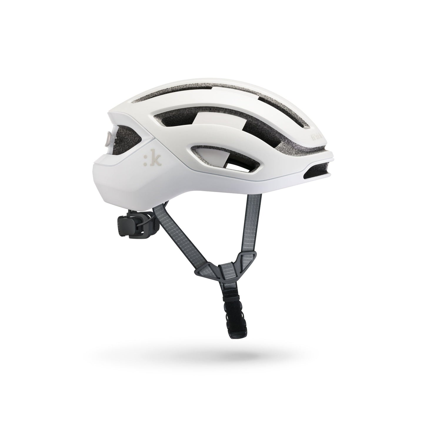 Fizik Kudo - Casco de ciclismo de ruta con Luz roja incluida (Blanco)