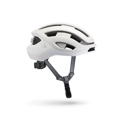 Fizik Kudo - Casco de ciclismo de ruta con Luz roja incluida (Blanco)