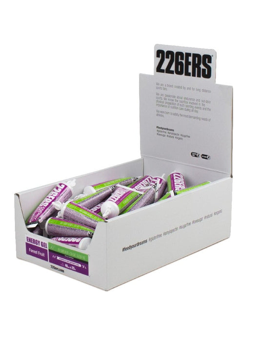 Caja de 40 Geles 226ERS Energy Gel Bio con Cafeína (25mg - 2 sabores)