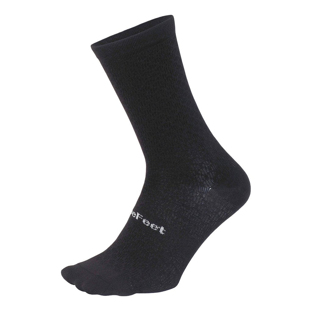 DeFeet Evo Mont Ventoux 6'' - Calcetines de ciclismo Largos, delgados y ventilados. Color Negro