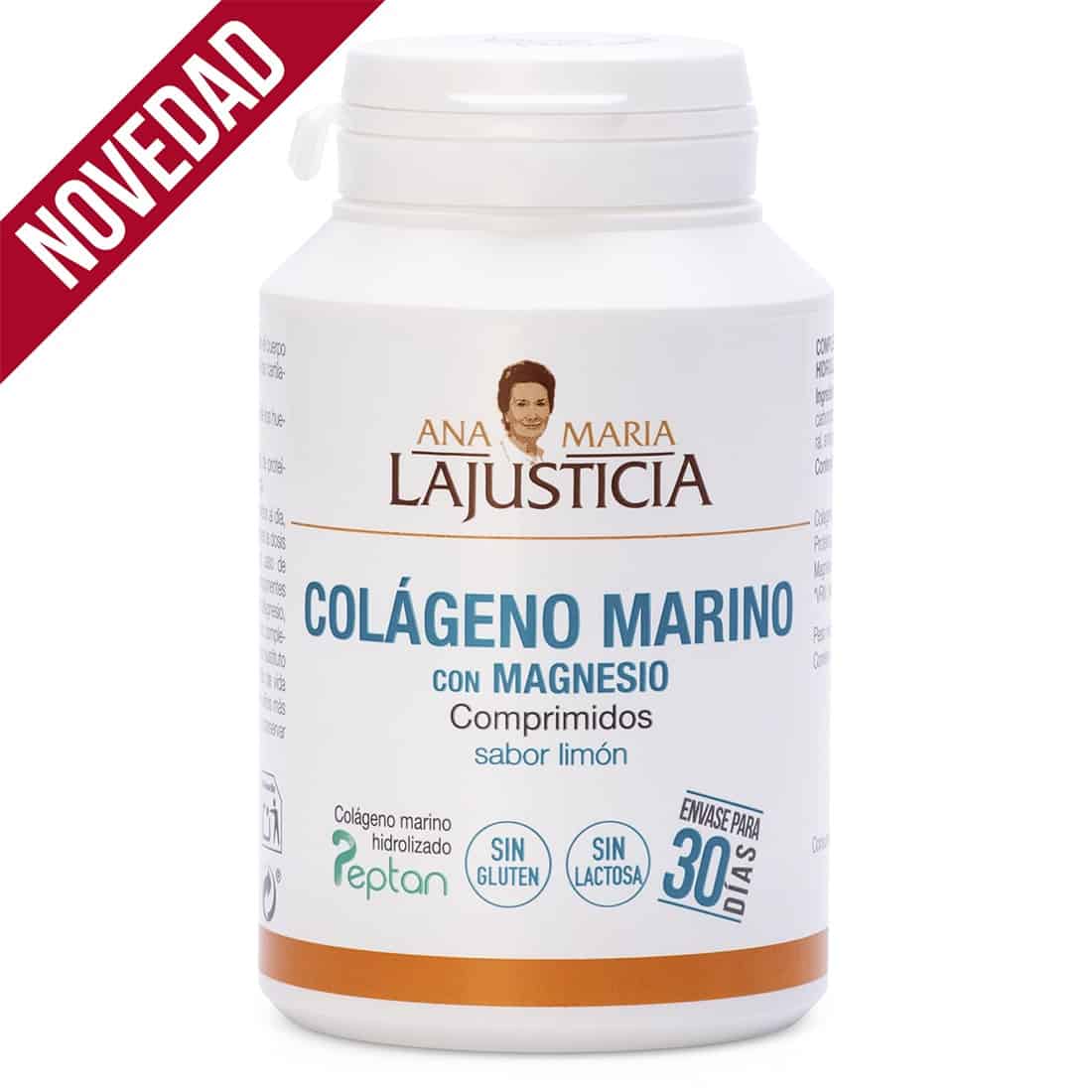 Ana Maria Lajusticia COLÁGENO MARINO CON MAGNESIO Sabor limón (180 comp.)