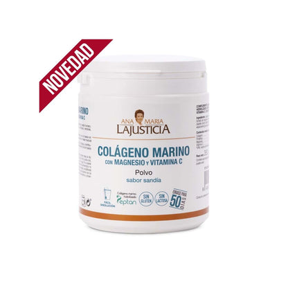 Ana Maria Lajusticia COLÁGENO MARINO CON MAGNESIO Y VITAMINA C - Sabor sandía (350 gr) - Polvo