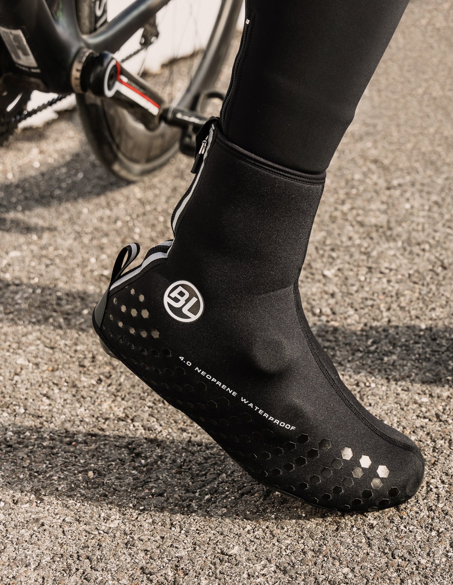 Bicycle Line NEO S2 – Cubrezapatillas de neopreno para ciclismo de invierno negro.
