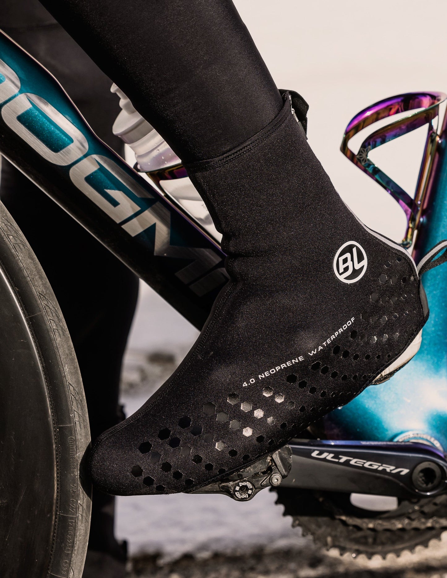 Bicycle Line NEO S2 – Cubrezapatillas de neopreno para ciclismo de invierno negro.