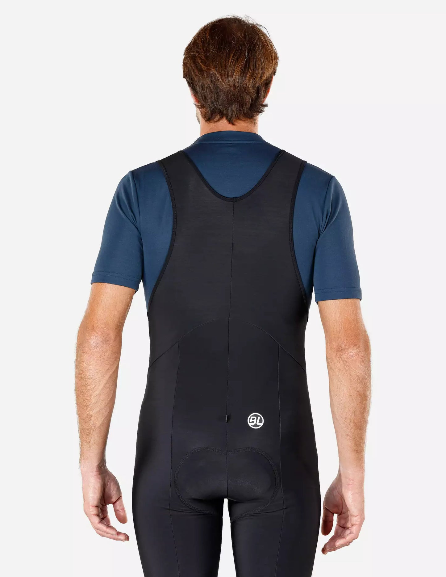 Bicycle Line Fiandre – Calza larga térmica con tirantes para ciclismo negra.