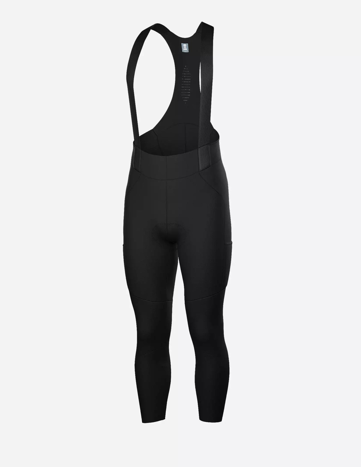 Bicycle Line Fiandre – Calza larga térmica con tirantes para ciclismo negra.