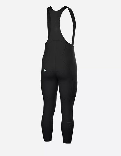 Bicycle Line Fiandre – Calza larga térmica con tirantes para ciclismo negra.