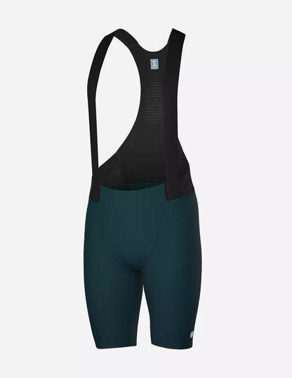 Bicycle Line Zoncolan S4 – Calza bib corta de ciclismo de ruta verde oscuro.