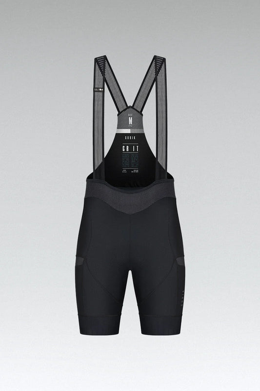 Gobik Culotte Grit - Calzas de ciclismo cortas Hombre. Acolchado K10 (Color Negro)