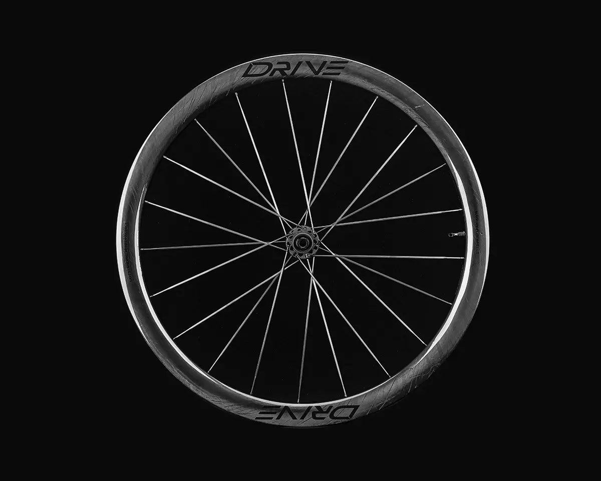Elite Wheels Drive Drive 40D SS - Juego de Ruedas de Carbono perfil 46. Freno Disco