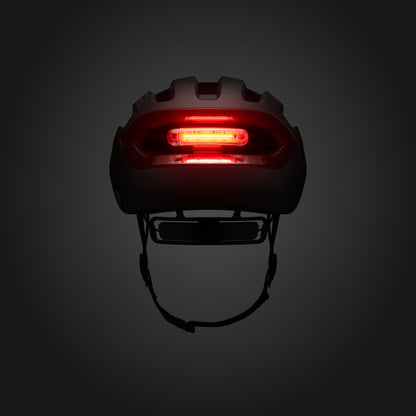 Fizik Kudo - Casco de ciclismo de ruta con Luz roja incluida (Negro)