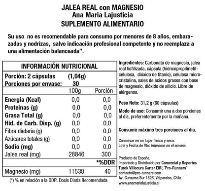 Ana Maria Lajusticia JALEA REAL CON MAGNESIO (60 cap.)