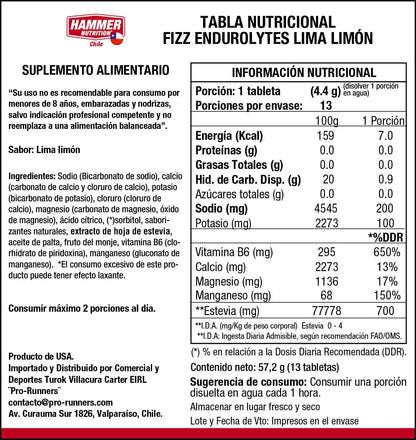 Hammer Nutrition Kit Endurolytes Fizz – Tabletas efervescentes de electrolitos (5 tubos)