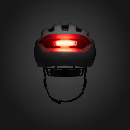Fizik Kudo - Casco de ciclismo de ruta con Luz roja incluida (Blanco)