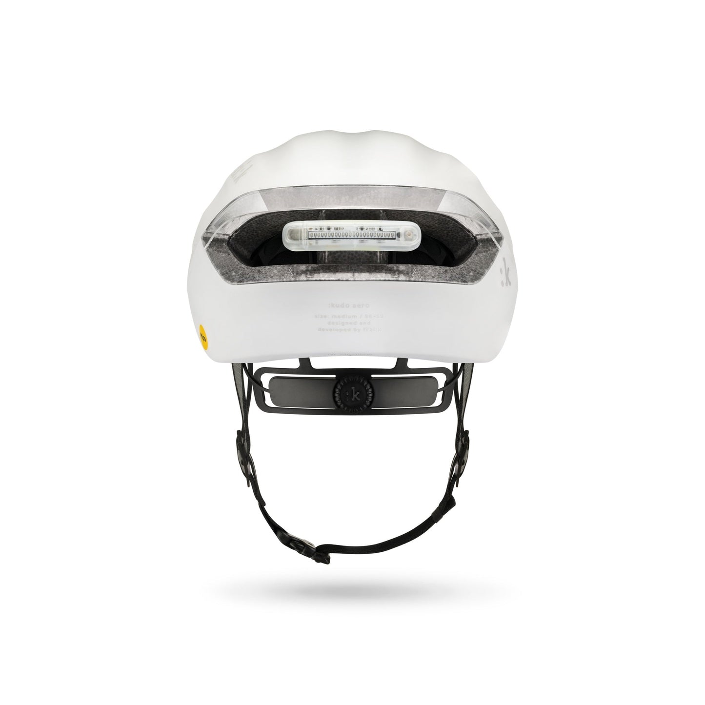 Fizik Kudo - Casco de ciclismo de ruta con Luz roja incluida (Blanco)