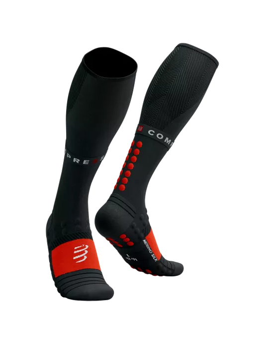 Full Socks Winter Run Black/High Risk Red