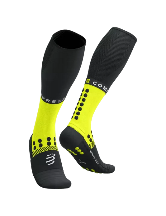 Full Socks Winter Run Black/Safe Yellow