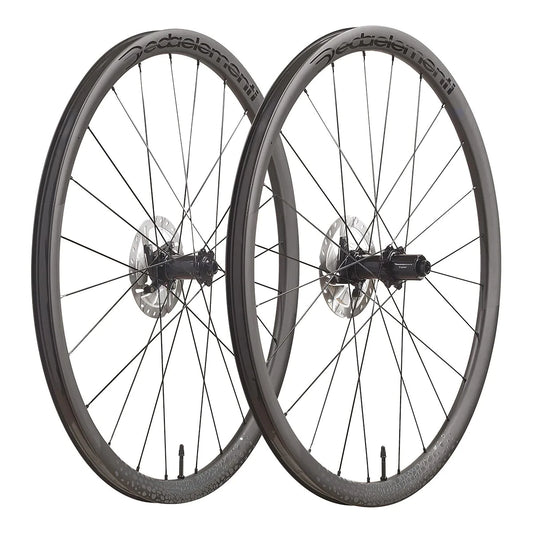Deda GERA CARBON - Juego de Ruedas de ciclismo Ruta o Gravel.  Carbono perfil 32MM. Freno Disco Clincher Shimano