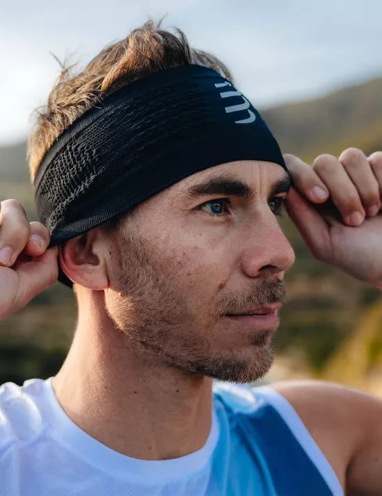 Cintillo anti sudor Headband Compressport On/Off Negro