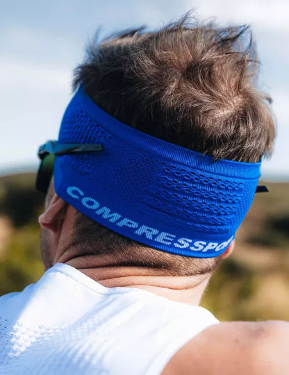 Cintillo anti sudor Headband Compressport On/Off Dazzlling Azul