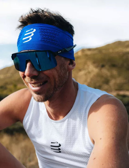 Cintillo anti sudor Headband Compressport On/Off Dazzlling Azul