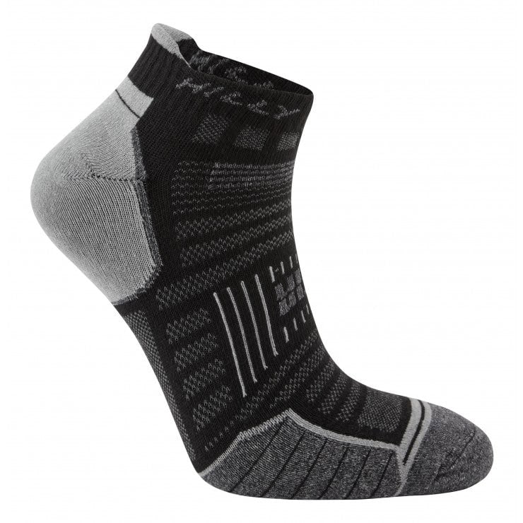 HILLY Twin Skin Socklet – Calcetines de running invisibles de doble capa para hombre