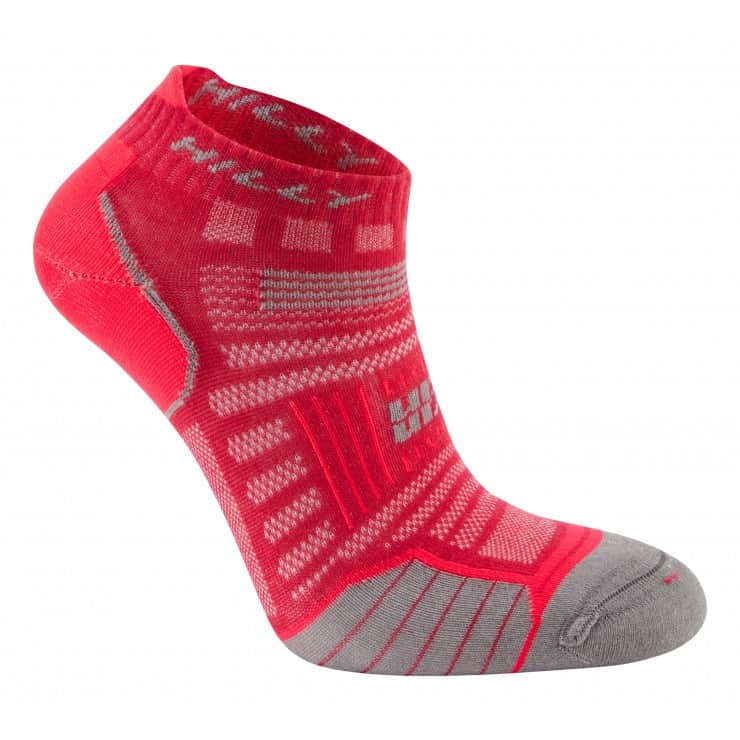 HILLY Twin Skin Socklet – Calcetines de running invisibles de doble capa para mujer